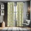 Ambesonne Botanical Curtains, Vintage Floral Pattern with Detailed Exotic Leaves from Different Trees, Window Treatments 2 Panel Set for Living Room Bedroom, Pair of – 28″ x 84″, Green and Ivory(Green Fern)