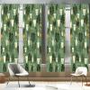 Ambesonne Botanical Curtains, Vintage Floral Pattern with Detailed Exotic Leaves from Different Trees, Window Treatments 2 Panel Set for Living Room Bedroom, Pair of – 28″ x 84″, Green and Ivory(Fern Green Apricot Beige)