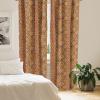 Ambesonne Botanical Curtains, Vintage Floral Pattern with Detailed Exotic Leaves from Different Trees, Window Treatments 2 Panel Set for Living Room Bedroom, Pair of – 28″ x 84″, Green and Ivory(Orange Yellow)