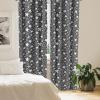Ambesonne Botanical Curtains, Vintage Floral Pattern with Detailed Exotic Leaves from Different Trees, Window Treatments 2 Panel Set for Living Room Bedroom, Pair of – 28″ x 84″, Green and Ivory(Charcoal Grey White)
