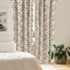 Ambesonne Botanical Curtains, Vintage Floral Pattern with Detailed Exotic Leaves from Different Trees, Window Treatments 2 Panel Set for Living Room Bedroom, Pair of – 28″ x 84″, Green and Ivory(Green Yellow Orange)