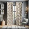 Ambesonne Botanical Curtains, Vintage Floral Pattern with Detailed Exotic Leaves from Different Trees, Window Treatments 2 Panel Set for Living Room Bedroom, Pair of – 28″ x 84″, Green and Ivory(Green Yellow Orange)