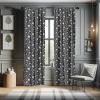 Ambesonne Botanical Curtains, Vintage Floral Pattern with Detailed Exotic Leaves from Different Trees, Window Treatments 2 Panel Set for Living Room Bedroom, Pair of – 28″ x 84″, Green and Ivory(Charcoal Grey White)