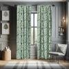 Ambesonne Botanical Curtains, Vintage Floral Pattern with Detailed Exotic Leaves from Different Trees, Window Treatments 2 Panel Set for Living Room Bedroom, Pair of – 28″ x 84″, Green and Ivory(Green and Ivory)