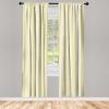 Ambesonne Botanical Curtains, Vintage Floral Pattern with Detailed Exotic Leaves from Different Trees, Window Treatments 2 Panel Set for Living Room Bedroom, Pair of – 28″ x 84″, Green and Ivory(Pale Yellow Champagne)