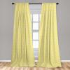 Ambesonne Botanical Curtains, Vintage Floral Pattern with Detailed Exotic Leaves from Different Trees, Window Treatments 2 Panel Set for Living Room Bedroom, Pair of – 28″ x 84″, Green and Ivory(Mint Green)