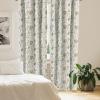 Ambesonne Botanical Curtains, Vintage Floral Pattern with Detailed Exotic Leaves from Different Trees, Window Treatments 2 Panel Set for Living Room Bedroom, Pair of – 28″ x 84″, Green and Ivory(Mustard Green)