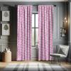 Ambesonne Botanical Curtains, Watercolor Fall Branches and Geometric Mid Century Modern Autumnal Art, Window Treatments 2 Panel Set for Living Room Bedroom, Pair of – 28″ x 84″, Forest Green Rust Tan(Blue Pink)