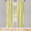Ambesonne Botanical Curtains, Watercolor Fall Branches and Geometric Mid Century Modern Autumnal Art, Window Treatments 2 Panel Set for Living Room Bedroom, Pair of – 28″ x 84″, Forest Green Rust Tan(Yellow White)