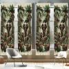 Ambesonne Botanical Curtains, Watercolor Fall Branches and Geometric Mid Century Modern Autumnal Art, Window Treatments 2 Panel Set for Living Room Bedroom, Pair of – 28″ x 84″, Forest Green Rust Tan(Jade Green Caramel Ruby)