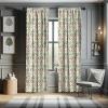 Ambesonne Botanical Curtains, Watercolor Fall Branches and Geometric Mid Century Modern Autumnal Art, Window Treatments 2 Panel Set for Living Room Bedroom, Pair of – 28″ x 84″, Forest Green Rust Tan(Orange)