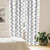 Ambesonne Botanical Curtains, Watercolor Fall Branches and Geometric Mid Century Modern Autumnal Art, Window Treatments 2 Panel Set for Living Room Bedroom, Pair of – 28″ x 84″, Forest Green Rust Tan(White and Black)