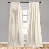 Ambesonne Botanical Curtains, Watercolor Fall Branches and Geometric Mid Century Modern Autumnal Art, Window Treatments 2 Panel Set for Living Room Bedroom, Pair of – 28″ x 84″, Forest Green Rust Tan(Cream)