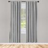 Ambesonne Botanical Curtains, Watercolor Fall Branches and Geometric Mid Century Modern Autumnal Art, Window Treatments 2 Panel Set for Living Room Bedroom, Pair of – 28″ x 84″, Forest Green Rust Tan(White Black)