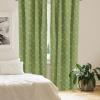Ambesonne Botanical Curtains, Watercolor Fall Branches and Geometric Mid Century Modern Autumnal Art, Window Treatments 2 Panel Set for Living Room Bedroom, Pair of – 28″ x 84″, Forest Green Rust Tan(Olive Green)