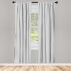 Ambesonne Botanical Curtains, Watercolor Fall Branches and Geometric Mid Century Modern Autumnal Art, Window Treatments 2 Panel Set for Living Room Bedroom, Pair of – 28″ x 84″, Forest Green Rust Tan(Pale Grey)