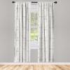 Ambesonne Botanical Curtains, Watercolor Fall Branches and Geometric Mid Century Modern Autumnal Art, Window Treatments 2 Panel Set for Living Room Bedroom, Pair of – 28″ x 84″, Forest Green Rust Tan(Vermilion Grey)