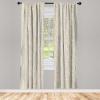 Ambesonne Botanical Curtains, Watercolor Fall Branches and Geometric Mid Century Modern Autumnal Art, Window Treatments 2 Panel Set for Living Room Bedroom, Pair of – 28″ x 84″, Forest Green Rust Tan(Tan Green)