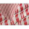 Ambesonne Candy Cane Bedspread, Red Christmas Candies Pattern with Diagonal Stripes Traditional Winter Sweets, Decorative Quilted 2 Piece Coverlet Set with Pillow Sham, Twin Size, Yellow White