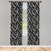 Ambesonne Cats Curtains, Modern Scandi Pattern of Kitten Love with Romantic Hearts Cartoon Design, Window Treatments 2 Panel Set for Living Room Bedroom, Pair of – 28″ x 63″, Ginger Olive Green White(Grey Charcoal)