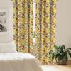 Ambesonne Cats Curtains, Modern Scandi Pattern of Kitten Love with Romantic Hearts Cartoon Design, Window Treatments 2 Panel Set for Living Room Bedroom, Pair of – 28″ x 63″, Ginger Olive Green White(Mustard Purple)