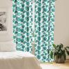 Ambesonne Cats Curtains, Modern Scandi Pattern of Kitten Love with Romantic Hearts Cartoon Design, Window Treatments 2 Panel Set for Living Room Bedroom, Pair of – 28″ x 63″, Ginger Olive Green White(Green White)