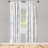Ambesonne Cats Curtains, Modern Scandi Pattern of Kitten Love with Romantic Hearts Cartoon Design, Window Treatments 2 Panel Set for Living Room Bedroom, Pair of – 28″ x 63″, Ginger Olive Green White(Silver White)