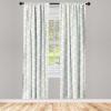 Ambesonne Cats Curtains, Modern Scandi Pattern of Kitten Love with Romantic Hearts Cartoon Design, Window Treatments 2 Panel Set for Living Room Bedroom, Pair of – 28″ x 63″, Ginger Olive Green White(Pale Blue)