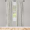 Ambesonne Cats Curtains, Modern Scandi Pattern of Kitten Love with Romantic Hearts Cartoon Design, Window Treatments 2 Panel Set for Living Room Bedroom, Pair of – 28″ x 63″, Ginger Olive Green White(Slate Blue)