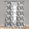 Ambesonne Cats Curtains, Modern Scandi Pattern of Kitten Love with Romantic Hearts Cartoon Design, Window Treatments 2 Panel Set for Living Room Bedroom, Pair of – 28″ x 63″, Ginger Olive Green White(White and Black)