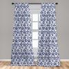 Ambesonne Cats Curtains, Modern Scandi Pattern of Kitten Love with Romantic Hearts Cartoon Design, Window Treatments 2 Panel Set for Living Room Bedroom, Pair of – 28″ x 63″, Ginger Olive Green White(White and Blue)