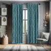 Ambesonne Cats Curtains, Modern Scandi Pattern of Kitten Love with Romantic Hearts Cartoon Design, Window Treatments 2 Panel Set for Living Room Bedroom, Pair of – 28″ x 63″, Ginger Olive Green White(Cadet Blue)