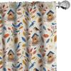 Ambesonne Cats Curtains, Modern Scandi Pattern of Kitten Love with Romantic Hearts Cartoon Design, Window Treatments 2 Panel Set for Living Room Bedroom, Pair of – 28″ x 63″, Ginger Olive Green White(Blue Burnt Sienna Mustard)