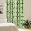 Ambesonne Cats Curtains, Modern Scandi Pattern of Kitten Love with Romantic Hearts Cartoon Design, Window Treatments 2 Panel Set for Living Room Bedroom, Pair of – 28″ x 63″, Ginger Olive Green White(Green Plum)