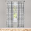 Ambesonne Cats Curtains, Modern Scandi Pattern of Kitten Love with Romantic Hearts Cartoon Design, Window Treatments 2 Panel Set for Living Room Bedroom, Pair of – 28″ x 63″, Ginger Olive Green White(White Black)