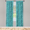 Ambesonne Cats Curtains, Modern Scandi Pattern of Kitten Love with Romantic Hearts Cartoon Design, Window Treatments 2 Panel Set for Living Room Bedroom, Pair of – 28″ x 63″, Ginger Olive Green White(Turquoise Teal)