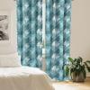 Ambesonne Cats Curtains, Modern Scandi Pattern of Kitten Love with Romantic Hearts Cartoon Design, Window Treatments 2 Panel Set for Living Room Bedroom, Pair of – 28″ x 63″, Ginger Olive Green White(Teal Blue)