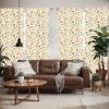 Ambesonne Cats Curtains, Modern Scandi Pattern of Kitten Love with Romantic Hearts Cartoon Design, Window Treatments 2 Panel Set for Living Room Bedroom, Pair of – 28″ x 63″, Ginger Olive Green White(Cream Orange)