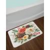 Ambesonne Christmas Bath Mat, Rustic Wooden Backdrop Snowflakes and Warm Traditional Celebration Print, Plush Bathroom Decor Mat with Non Slip Backing, 30.2″ x 20″, Brown White(Coral Brown and Coconut)