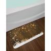 Ambesonne Christmas Bath Mat, Rustic Wooden Backdrop Snowflakes and Warm Traditional Celebration Print, Plush Bathroom Decor Mat with Non Slip Backing, 30.2″ x 20″, Brown White(Brown White)