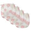 Ambesonne Christmas Chair Seating Cushion Set of 2, Candy Canes and Lollipops Classical Pattern for Holiday Xmas, Anti-Slip Seat Padding for Kitchen & Patio, 16″x16″, Green Red White(Brown Pale Pink White)