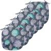 Ambesonne Christmas Chair Seating Cushion Set of 6, Pine Fir Cones Balls and Coniferous Tree Leaves Holly Berry Old Fashioned, Anti-Slip Seat Padding for Kitchen & Patio, 16″x16″, Red Green Grey(Night Blue Sea Green)