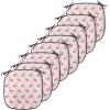Ambesonne Christmas Chair Seating Cushion Set of 6, Pine Fir Cones Balls and Coniferous Tree Leaves Holly Berry Old Fashioned, Anti-Slip Seat Padding for Kitchen & Patio, 16″x16″, Red Green Grey(Beige Dark Coral Purple)