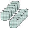 Ambesonne Christmas Chair Seating Cushion Set of 6, Pine Fir Cones Balls and Coniferous Tree Leaves Holly Berry Old Fashioned, Anti-Slip Seat Padding for Kitchen & Patio, 16″x16″, Red Green Grey(Teal White)