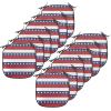 Ambesonne Christmas Chair Seating Cushion Set of 6, Pine Fir Cones Balls and Coniferous Tree Leaves Holly Berry Old Fashioned, Anti-Slip Seat Padding for Kitchen & Patio, 16″x16″, Red Green Grey(Violet Blue Ruby White)