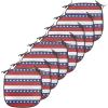 Ambesonne Christmas Chair Seating Cushion Set of 6, Pine Fir Cones Balls and Coniferous Tree Leaves Holly Berry Old Fashioned, Anti-Slip Seat Padding for Kitchen & Patio, 16″x16″, Red Green Grey(Violet Blue Ruby White)