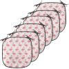 Ambesonne Christmas Chair Seating Cushion Set of 6, Pine Fir Cones Balls and Coniferous Tree Leaves Holly Berry Old Fashioned, Anti-Slip Seat Padding for Kitchen & Patio, 16″x16″, Red Green Grey(Beige Dark Coral Purple)