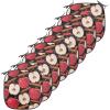Ambesonne Christmas Chair Seating Cushion Set of 6, Pine Fir Cones Balls and Coniferous Tree Leaves Holly Berry Old Fashioned, Anti-Slip Seat Padding for Kitchen & Patio, 16″x16″, Red Green Grey(Cinnamon Red Cream)