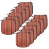Ambesonne Christmas Chair Seating Cushion Set of 6, Pine Fir Cones Balls and Coniferous Tree Leaves Holly Berry Old Fashioned, Anti-Slip Seat Padding for Kitchen & Patio, 16″x16″, Red Green Grey(Red Brown Yellow)