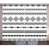 Ambesonne Christmas Curtains, Classical Christmas Ornaments and Baubles Coniferous Pine Tree Twig Tinsel Print, Living Room Bedroom Window Drapes 2 Panel Set, 108″ X 90″, Vermilion Green(Black White)